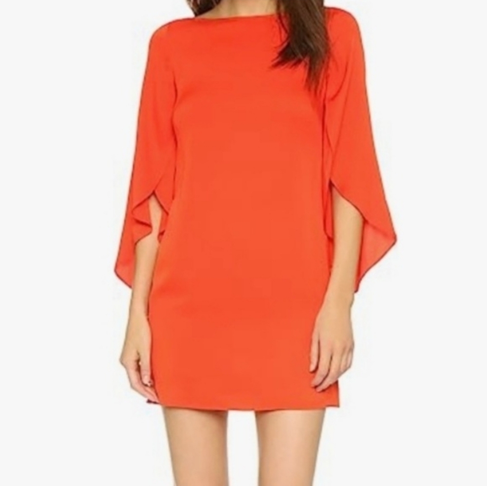 Milly Silk Coral Shift Dress